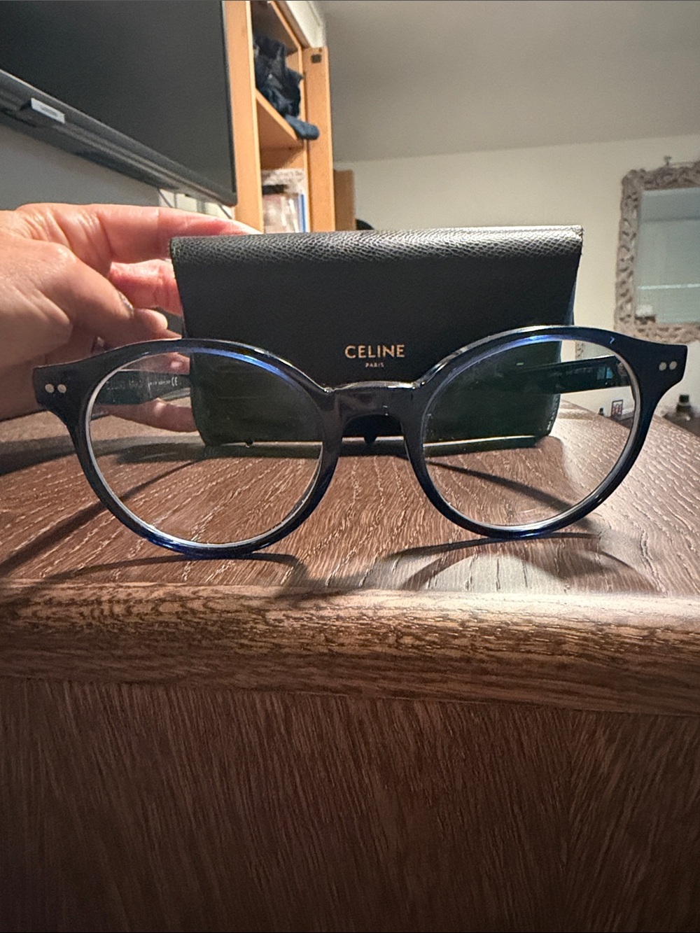Celine navy blue glasses - totally classic